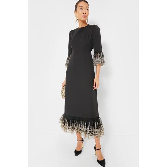 POMANDER PLACE Black Lillith Dress Size L NWT Retail $188 Tuckernuck - Picture 4 of 7